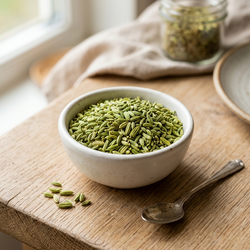 Green Sweet Fennel Seeds (Saunf)